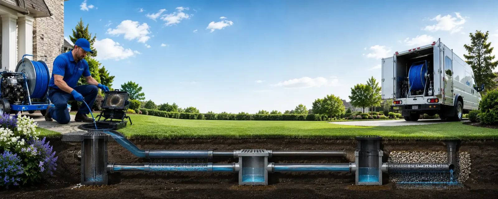 Outdoor drain cleaning information for Holdingford, MN
